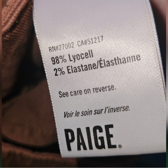 PAIGE High Rise /Wide Leg “Carly” Sz 28 NWOT - Picture 5 of 5